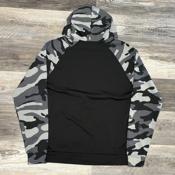 NWT Foco NFL Cleveland Browns Black Gray Mens M Center Logo Pullover Camo Hoodie - Picture 3 of 13